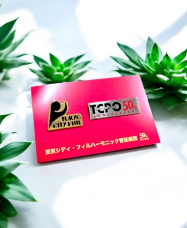 ロゴピンズセット 東京シティ・フィルのロゴと50周年ロゴの２種類セット